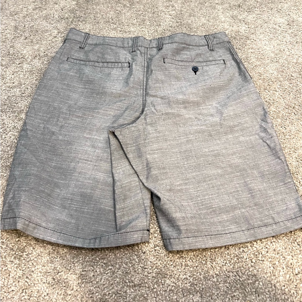 Men’s Gray Flat Front Shorts - Picture 7 of 7